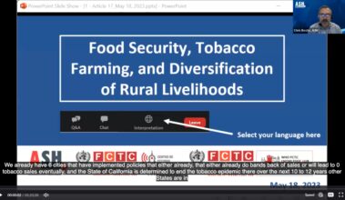 Webinar Recording: Food Security, Tobacco Farming, and Diversification of Rural Livelihoods